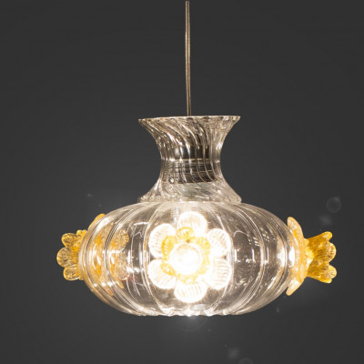Sikrea - Glass - Venezia SP - Venetian style chandelier - Amber - LS-SI-5857