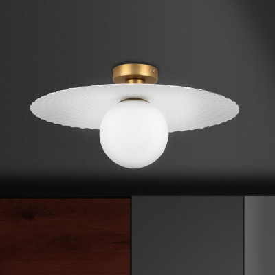 Sikrea - Vintage - Miss PL35 PL - Ceiling light classic - Gold/White - LS-SI-33663