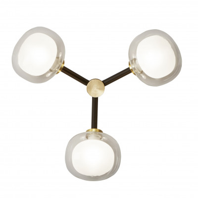 Tooy - Ball - Nabila AP 3L - Design wall or ceiling light - Crystal/Brass - LS-TO-552.73.C2-C41