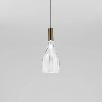 Vistosi - Retrò - Scintilla SP S LED - Modern chandelier - Polished bronze / crystal - LS-VI-SCINTSP000011BH-CRTRL231CE - Super warm - 2700 K - Diffused