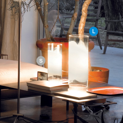 Vistosi - Lio - Lio TL 40 - Minimal table lamp - White/transparent - LS-VI-LTLIO40