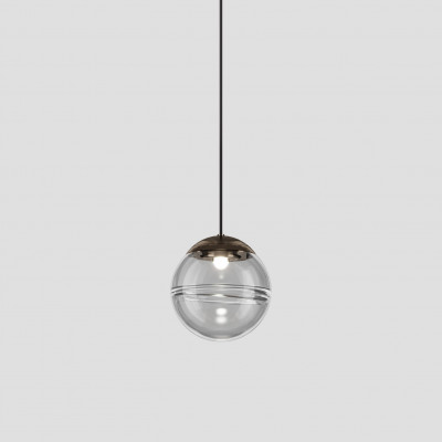 Vistosi - Poc - Oro SP 16 LED - Crystal pendant lamp - Steel/Trasparent - Diffused