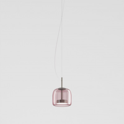 Vistosi - Retrò - Jube SP XS LED - Bloe glass chandelier - Amethyst/Brass - LS-VI-JUBESP000S14AVSAATRL221CE - Super warm - 2700 K - Diffused