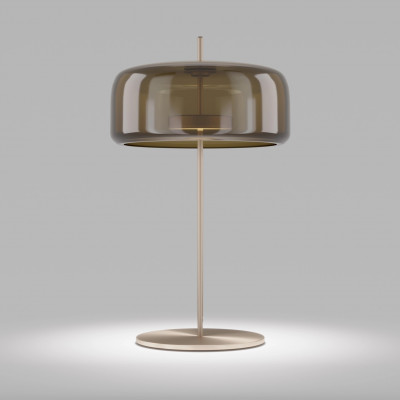 Vistosi - Retrò - Jube TL L LED - Blow glass table lamp - Tobacco/Gold - LS-VI-JUBELT000G15OS-TBTRL341CE - Warm white - 3000 K - Diffused
