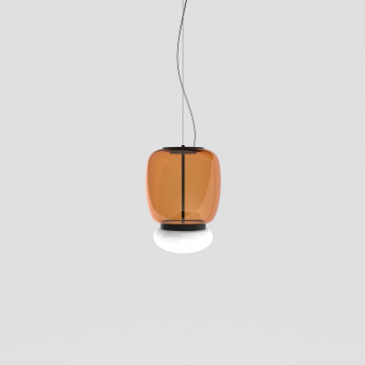 Vistosi - Riflesso - Faro SP G - Glass design suspension - Amber/Black - Diffused