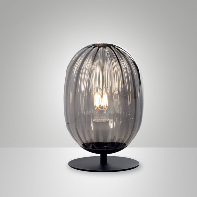 Fabas Luce - Soft - Infinity TL - Lampe de table en verre soufflé - Fumè - LS-FL-3519-30-126