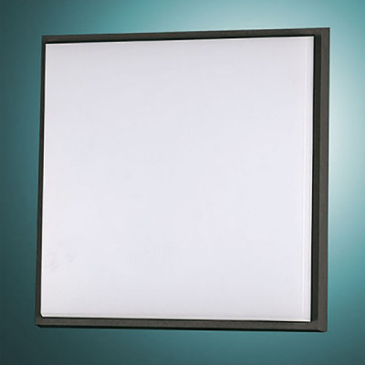 Fabas Luce - Geometric - Desdy LED PL L - Grand plafonnier carré - Noir - LS-FL-3314-65-101 - Blanc chaud - 3000 K - Diffuse