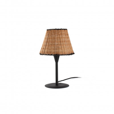 Faro - Indoor - Weave - Sumba TL - Lampe de table ou de chevet - Noir - LS-FR-64317-71