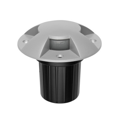 i-LèD Maestro - Alcor - Alcor R4 arrayLED 6 W - Spot carrossable d'extérieur rond - Gris RAL 9006 - 180°