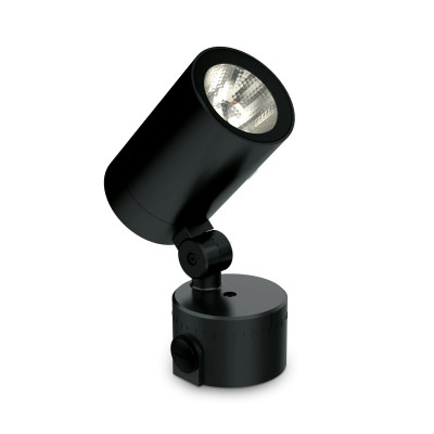 Ideal Lux - Garden - O-Zone PT Big LED - Projecteur d'extérieur orientable - Noir - LS-IL-337531 - Blanc chaud - 3000 K - 48°