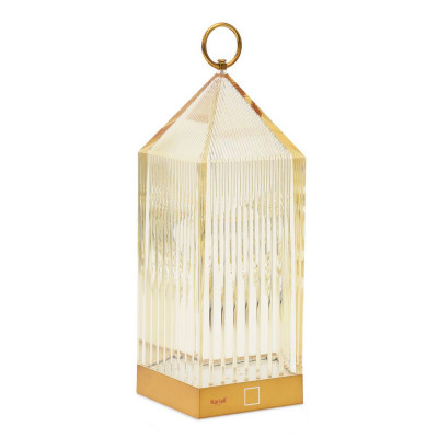Kartell - Table Lights - Lantern TL - Lanterne portable - Transparent ambré foncé - LS-KA-09335AM - Très chaud - 2700 K - Diffuse