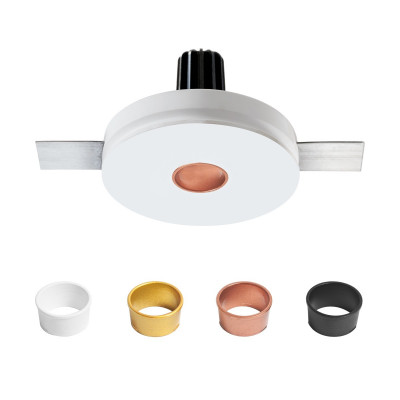 Linea Light - Gypsum Coloring - Gypsum Coloring R1 12W 198-264V - Spot encastrable au plafond rond - Blanc