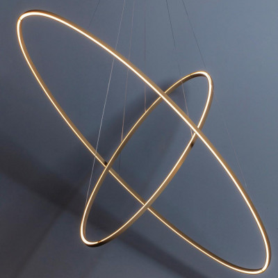 Nemo - Ellisse - Ellisse Double Mega SP LED - Lustre ovale - Or - LS-NL-ELP-LO2-5A - Très chaud - 2700 K - Diffuse