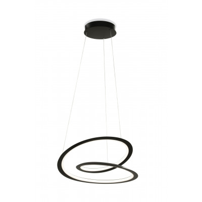 Nemo - Spirale - Kepler Minor up SP LED - Suspension petite avec éclairage vers le haut - Noir - LS-NL-KEM-LNN-53 - Très chaud - 2700 K