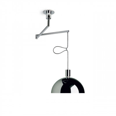 Nemo - Volet - Albini SP decentrabile - asymmetrische Pendelleuchte - Chrome noir - LS-NL-ALB-EHH-54