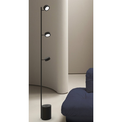 Sikrea - Linee - Point PT - Lampadaire minimale - Noir mat - LS-SI-7357