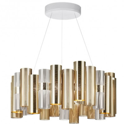 Slamp - La Lollo - La Lollo SP L - Suspension design moderne - Or - LS-SL-LALSL00GLD01T00000EU - Très chaud - 2700 K - Diffuse
