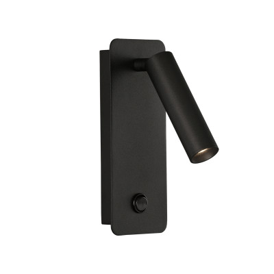 ACB - Lampade a parete da interno - Aron AP LED - Applique per la camera da letto - Nero - LS-AC-A32401N - Bianco caldo - 3000 K - 15°