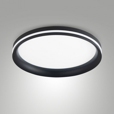 Fabas Luce - Decorative - Isy PL 35 LED - Plafoniera LED piccola - Nero - LS-FL-3788-61-101 - Dynamic White - Diffusa
