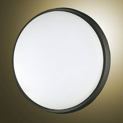 Fabas Luce - Geometric - Olly LED PL L - Plafoniera LED grande - Nero - LS-FL-3315-65-101 - Bianco caldo - 3000 K - Diffusa