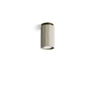 Il Fanale - Dune - Dune FA 10 - Lampada a soffitto in ceramica decorata - Grigio sabbia / bronzo scuro - LS-IF-299-06-OSC