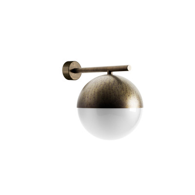 Il Fanale - Decor - Sfera AP - Applique da esterni in ottone - Ottone anticato - LS-IF-291-05-OOB