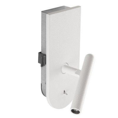 Ma&De - 2Nights - 1Night AP LED - Applique a incasso con interruttore - Bianco/Bianco - LS-LL-8636 - Bianco caldo - 3000 K - 70°