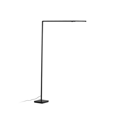 Nemo - Stelo - Untitled Reading Linear PT LED - Piantana dallo stile minimal - Nero opaco - Diffusa